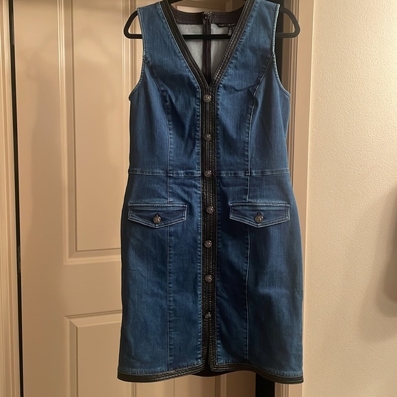 White House Black Market Denim Dress - Picture 3 of 9